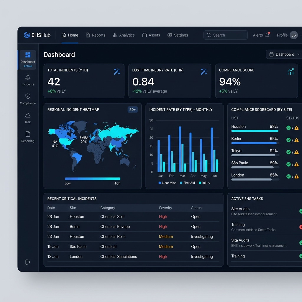 EHS Dashboard Interface